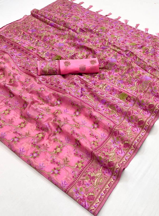 Kaarsi Silk By Rajtex Organza Parsi Handloom Weaving Saree Orders In India